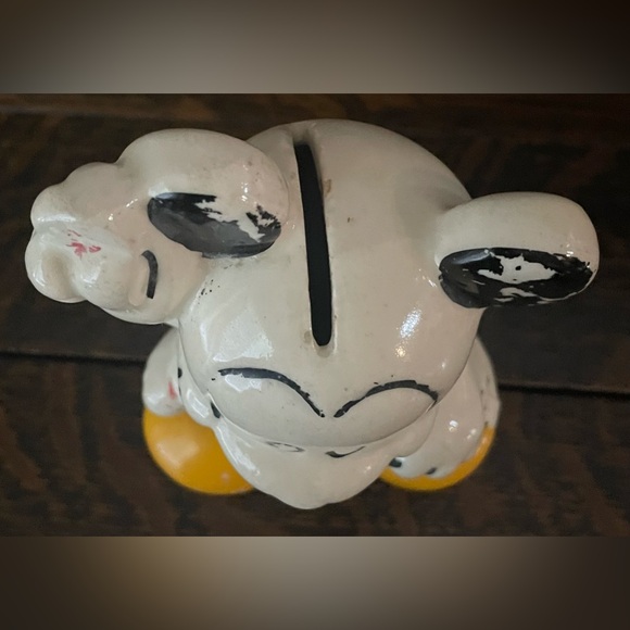1930’s Vintage Disney Mickey Mouse Ceramic Bank - Picture 10 of 10